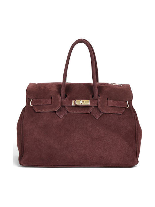 Passaggio Leather Burgundy Suede Leather Women’...