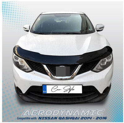 Car Hood Deflector Compatible Nissan Qashqai 2014–2016 Smartic Model Sma-000755