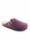 Anatomic Leather Clogs Women's Slippers Burgundy