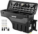 Vevor Truck Bed Storage Box, Waterproof ABS Wheel Well Toolbox, 25 L, Anti-Theft Combination Lock, Compatible with Dodge Ram 1500 2500 3500 2002–2018, Right Passenger Side, Drilling Required