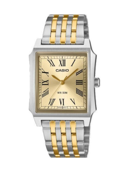 Casio Мъжки часовник на батерия със сребриста м...