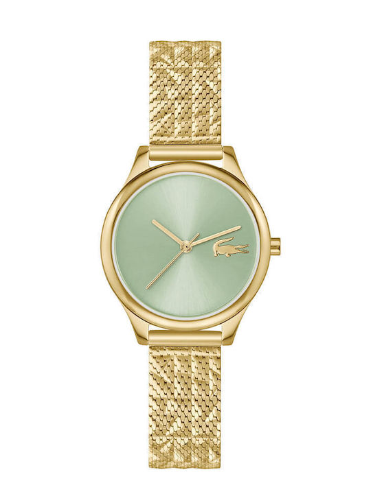 Women's Battery-Powered Watch with Gold Stainless Steel Bracelet