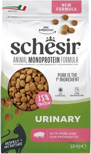 Monoprotein Dry Food for Adult Cats with a Sensitive Urinary Tract with Pork / Ham / Prosciutto 1.5kg