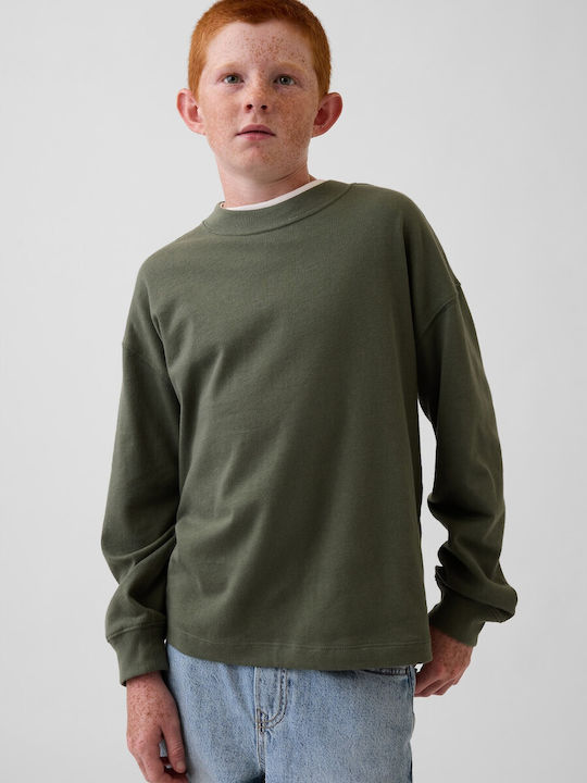 GAP Παιδική Μπλούζα Tweed Green