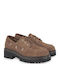 Δερμάτινα Γυναικεία Boat Shoes σε Καφέ Χρώμα