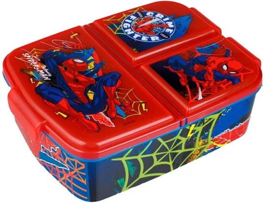 Spiderman Πλαστικό Παιδικό Δοχείο Φαγητού Spiderman 0.79lt Μπλε