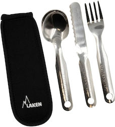 Set tacâm lingură și cuțit din oțel inoxidabil Laken Inox