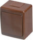 PAWBOL Waterproof Wall-Mounted Single Wall Switch Brown