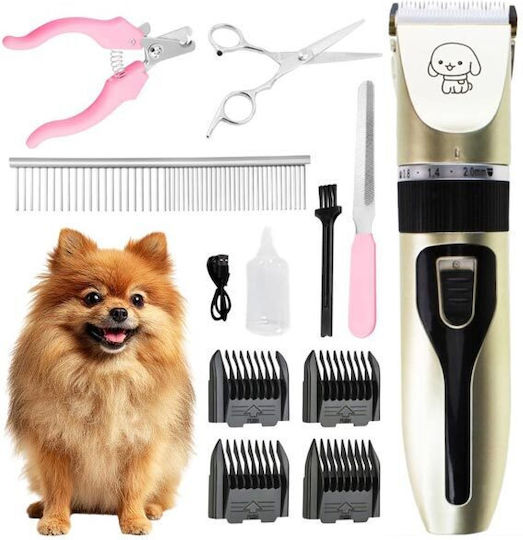 Professional Rechargeable Dog Clippers with Ceramic Blade 90min Runtime