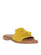 Yellow Leather Women's Sandals