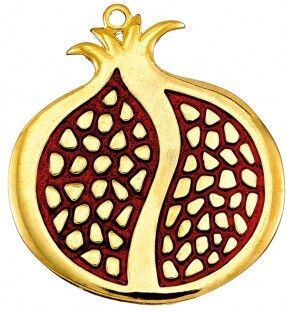 Adorex Talisman Norocos Rodie Roșie din Metal 5.5x6.4cm