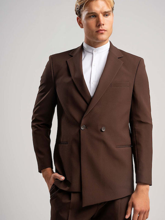 Зимен Мъжки Костюм Gelo Brown