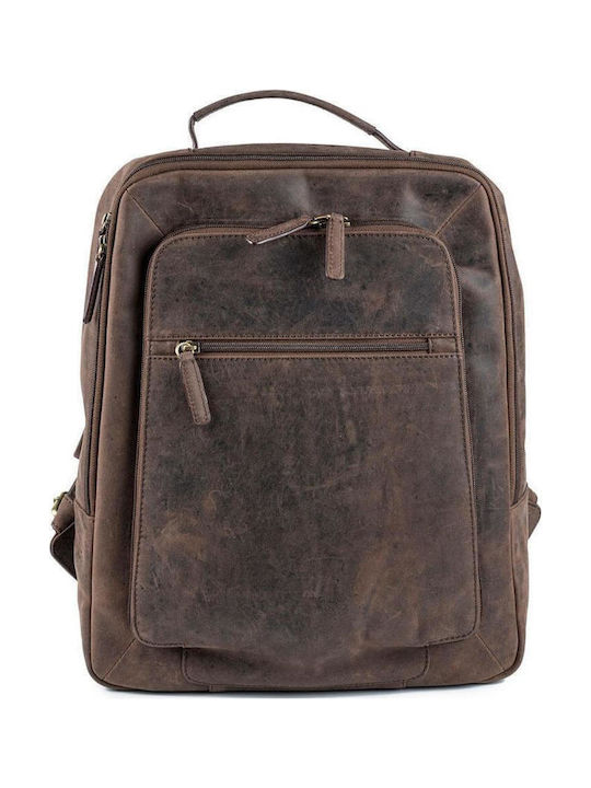 Fetiche Leather Backpack Καφέ