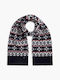 Men's Wool Scarf Navy Blue