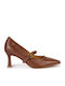 Leather Heels Brown