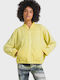 Damen-Sweatjacke Fluo Yellow