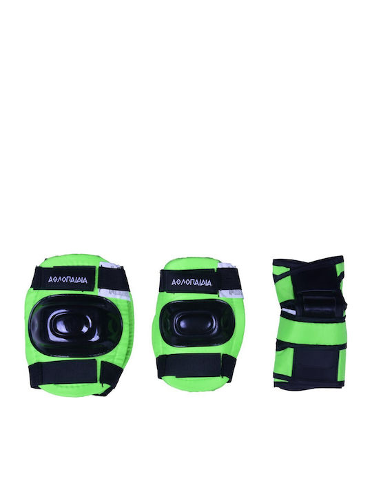 Athlopaidia Kids’ Protective Gear Set for Rollers Yellow