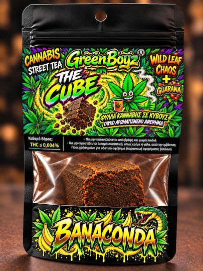 Banaconda Cube Κανναβης + Guarana Greenboyz Αφεψημα 10gr