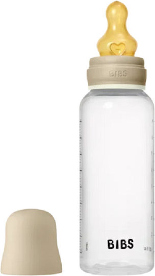 Biberon Din Plastic Anticolici cu Tetină din Cauciuc pentru Bebeluși de 2+ Luni 240 ml