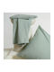 Melinen Brooke Single Fitted Sheet Set with 1 Pillowcase 100x200+32cm Aqua (2pcs)