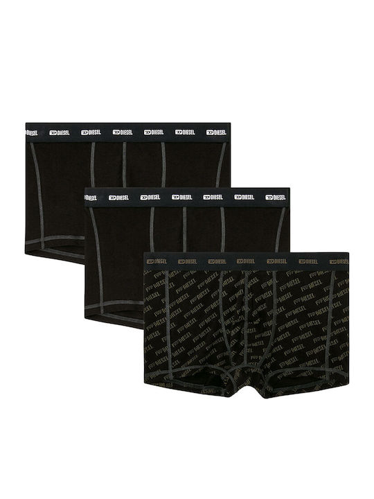 Diesel Herren-Boxershorts Schwarz 3er-Pack