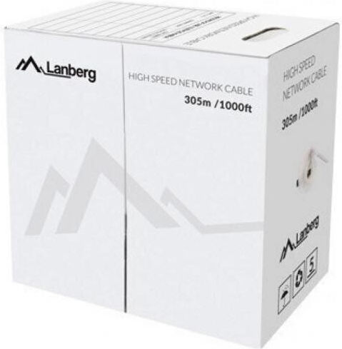 Lanberg Lanberg Network Cable Lcu5-12cu-0305-s Cat.5e Utp 305m Black