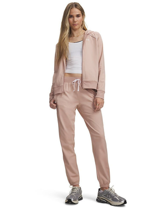 Under Armour Rival Tricot Tracksuit Set Pink