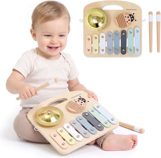 Musikinstrument aus Holz mit Musik und Sounds