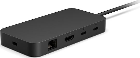 Microsoft Surface Dock 3 USB-C Докинг станция с HDMI 4K PD Ethernet Черна