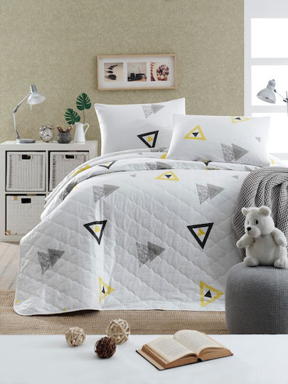 Enlora Home Set Cuvertură Matlasată Super King Size Alb 225x240cm 3 Buc Enlora Home Set Cuvertură Matlasată Super King Size Alb 225x240cm 3 Buc