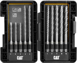 CAT Σετ 10 Τρυπάνια Καρβιδίου με SDS Plus Στέλεχος CAT Σετ 10 Τρυπάνια Καρβιδίου με SDS Plus Στέλεχος