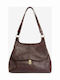 Leather Women's Flap Bag Brown