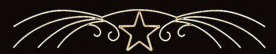 Lianos Illuminated Plastic Christmas Star 100x600 cm