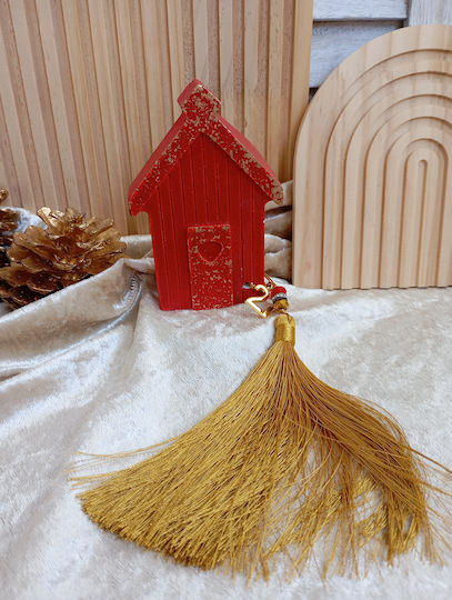 Red Ceramic House Lucky Charm Red Ceramic House Lucky Charm