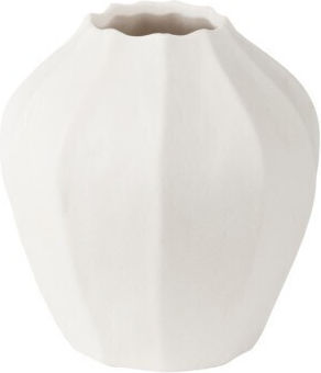 Estia Decorative Vase Ceramic Ecru 13.5x13.2xH14.3cm