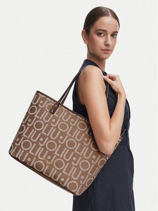 Liu Jo Γυναικεία Shopper Τσάντα Μπεζ