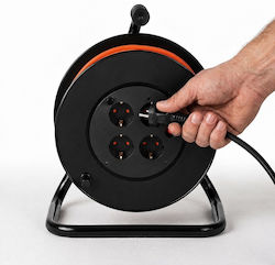 Extralink 4-Outlet Reel Extension Cord with 30m Cable, 3 x 1.5mm² Cross Section and Grounding Extralink 4-Outlet Reel Extension Cord with 30m Cable, 3 x 1.5mm² Cross Section and Grounding