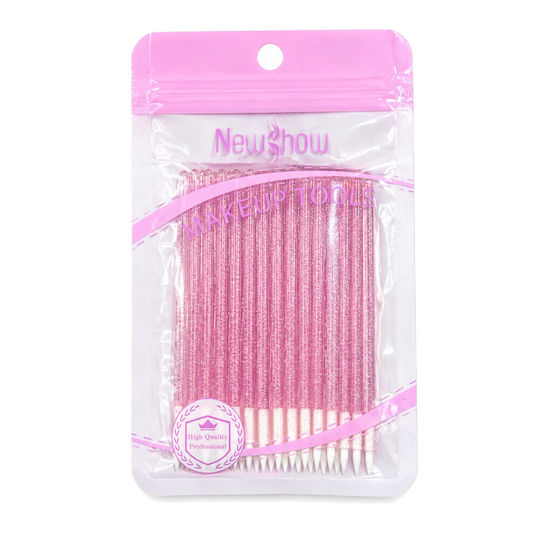 Lash Lift Swab Set for Separating Eyelashes & Removing Glue Residue Pink