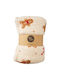K-m Gingerbreadman Κουβέρτα Fleece Καναπέ 130x160εκ. Εκρού