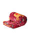K-m Red Fleece Sofa Blanket 130x160 cm Red