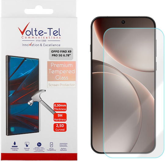 Volte-Tel 2.5D 0.2mm Full Glue Tempered Glass (Oppo Find X9 Pro)