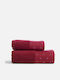 Nef-Nef Homeware Gesichtshandtuch Celebrate Rot 2 Stück