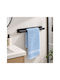 Wall-Mounted With Adhesive 40x4.5cm Black Inox Rail