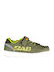 Kids Sneakers with Hook and Loop Closure Green