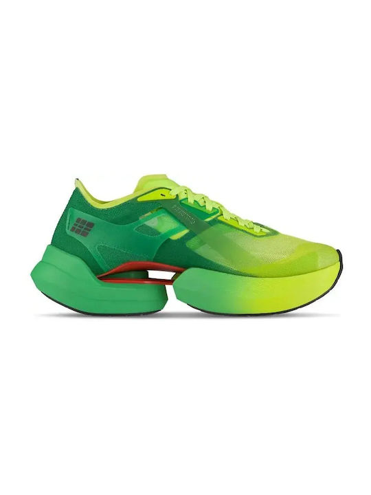 CEP Pro Дамски Спортни Обувки Running Зелено Лайм Преливане