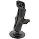 Ram Mounts Ram Flex Adhesive Double Ball Mount Diamond Plate Medium B Size