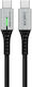 Logilink Usb-c 20 Gb S 240w 1.5m Braided Cable Black