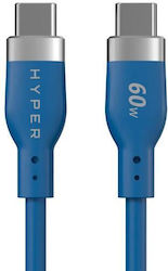 Hyper Hyperjuice Flex USB-C-Silikon-Ladekabel Blau Hyper Hyperjuice Flex USB-C-Silikon-Ladekabel Blau