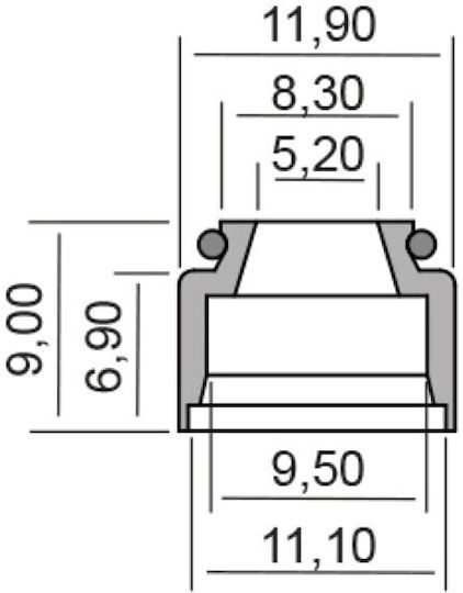 Valve Stem Seals Xt660-Majesty 125-Majesty 250-Xmax250 5h0-12119-00 4go-12119-00