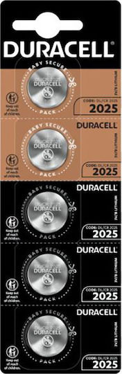 Duracell WS Xtreme Power Lithium Uhrenbatterien CR2025 3V 5 Stück